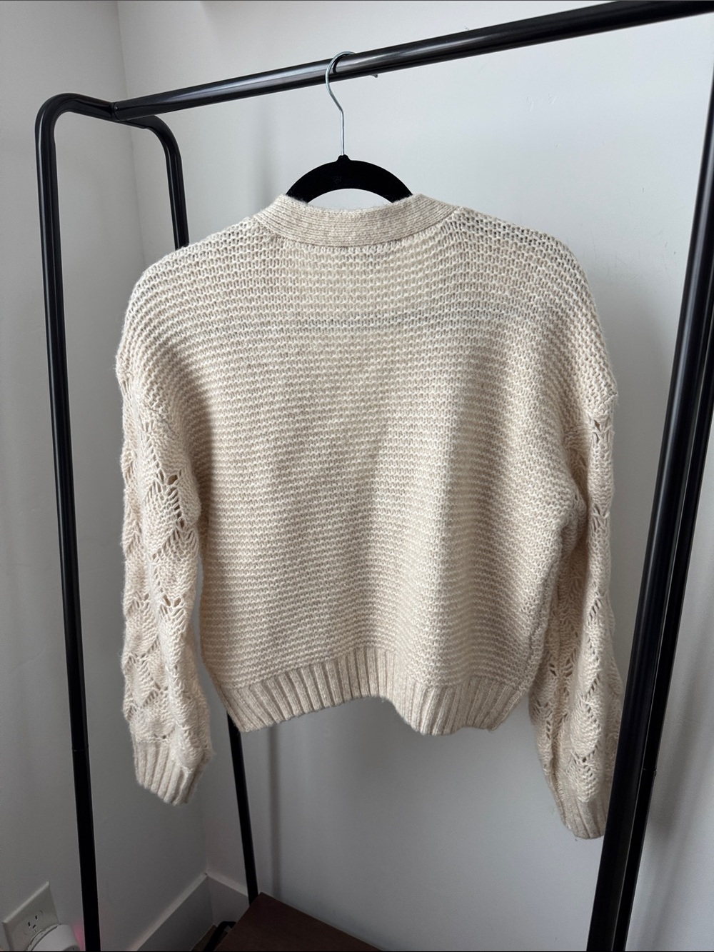 Lulu's Cream Chunky Knit Button-Up Cardigan - Picture 4 of 4
